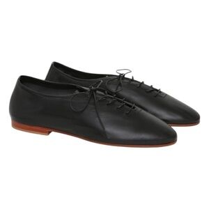 Mansur Gavriel | NIB Black Lace-Up Leather Oxfords - Size IT 40.5